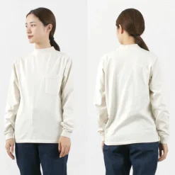 GOODWEAR / Long Sleeve Mock Neck Pocket T-Shirt