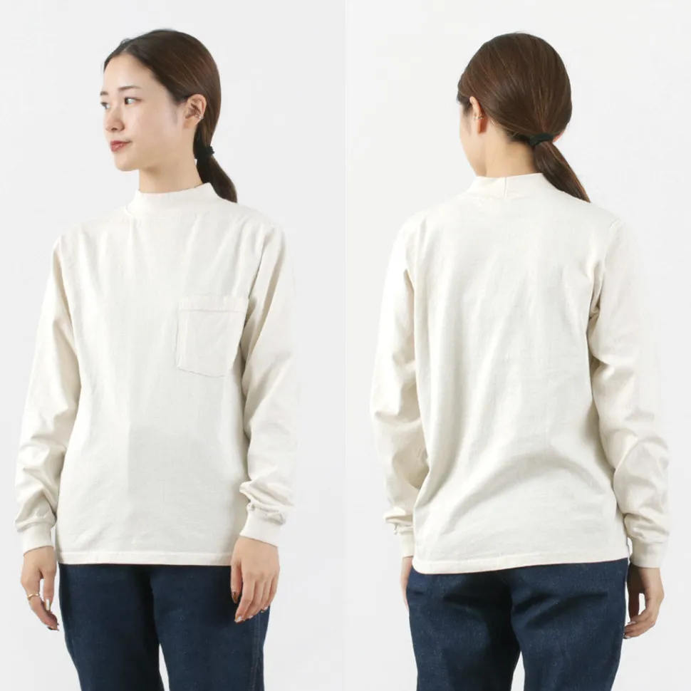 GOODWEAR / Long Sleeve Mock Neck Pocket T-Shirt