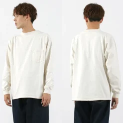 GOODWEAR / Long Sleeve Mock Neck Pocket T-Shirt