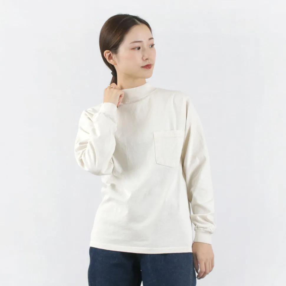 GOODWEAR / Long Sleeve Mock Neck Pocket T-Shirt