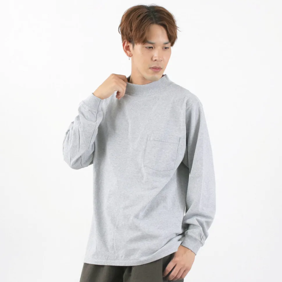 GOODWEAR / Long Sleeve Mock Neck Pocket T-Shirt