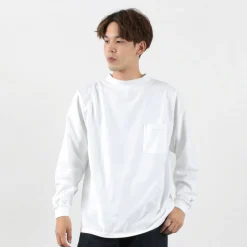 GOODWEAR / Long Sleeve Mock Neck Pocket T-Shirt