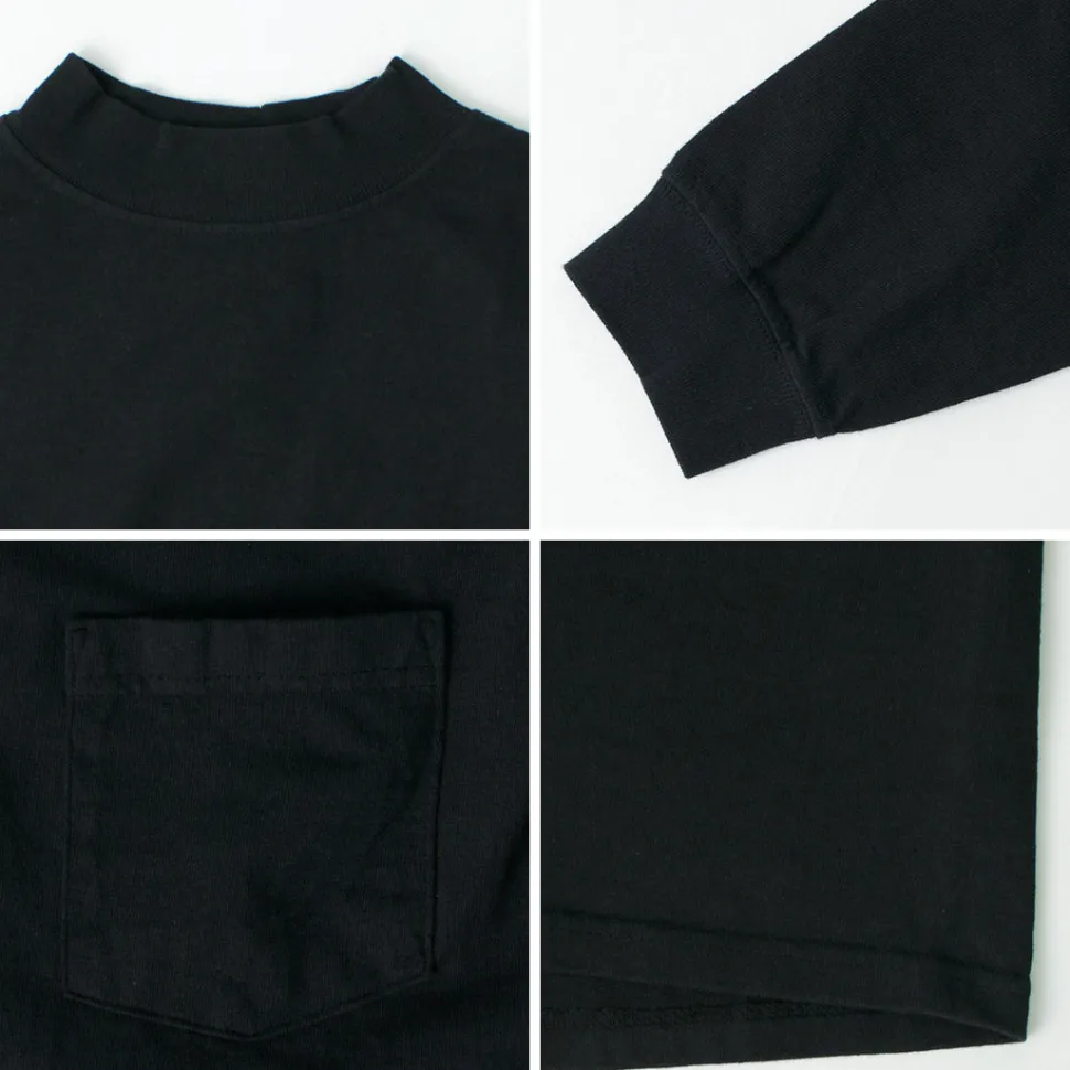 GOODWEAR / Long Sleeve Mock Neck Pocket T-Shirt