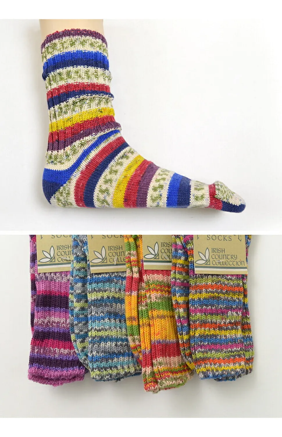 GRANGE CRAFT / Fair Isle Wool Socks