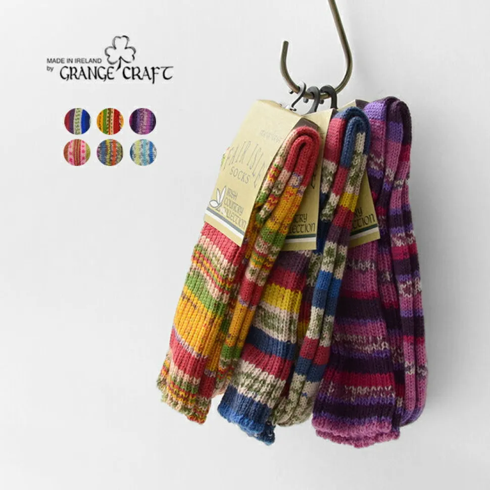 GRANGE CRAFT / Fair Isle Wool Socks