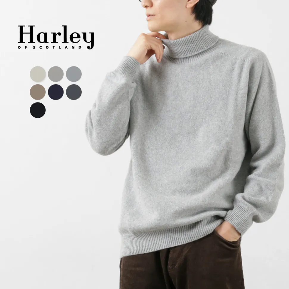 HARLEY OF SCOTLAND / Turtleneck Knit
