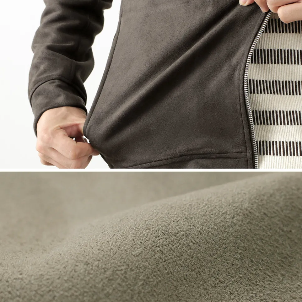 HARRISS / Knit Suede Double Zip Riders