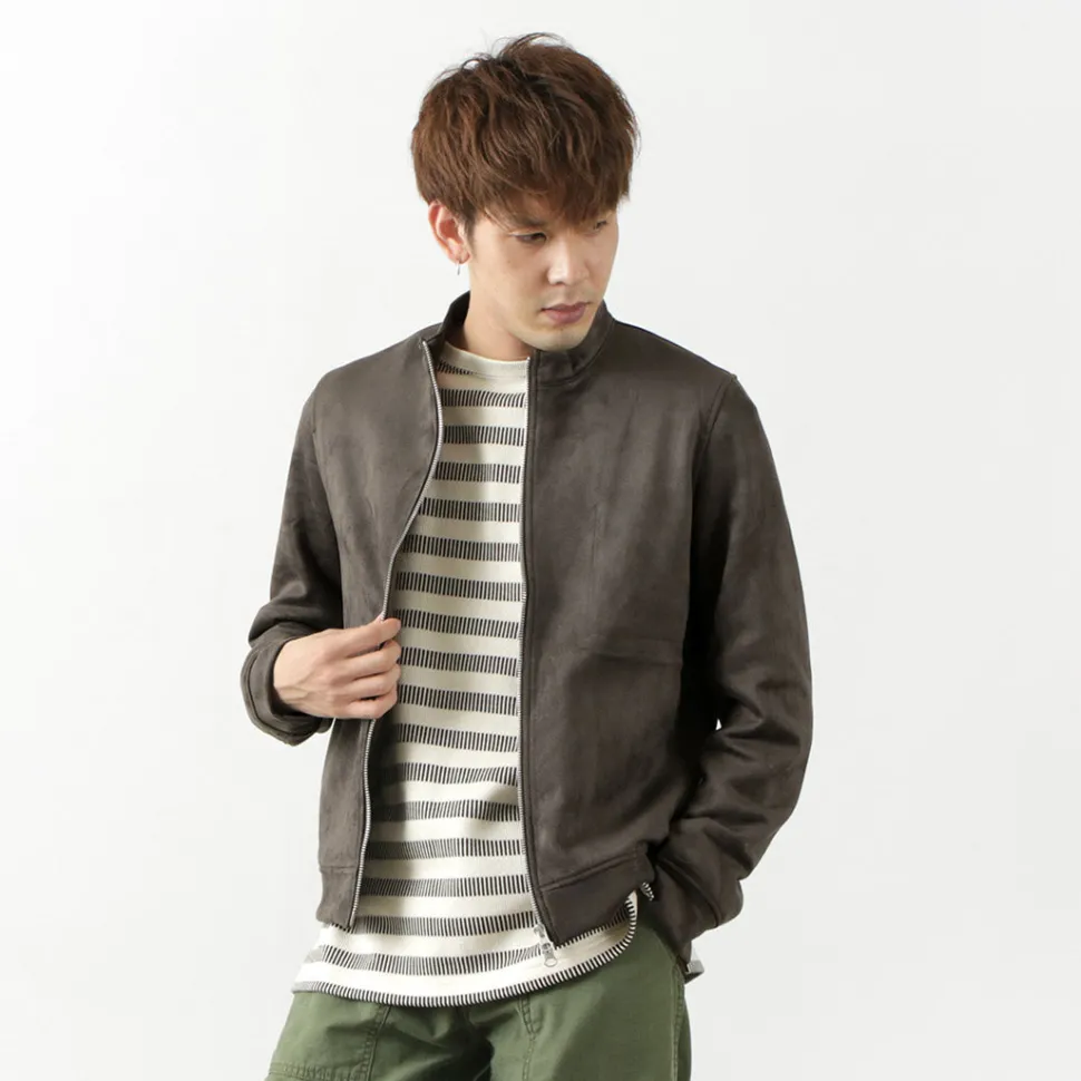 HARRISS / Knit Suede Double Zip Riders