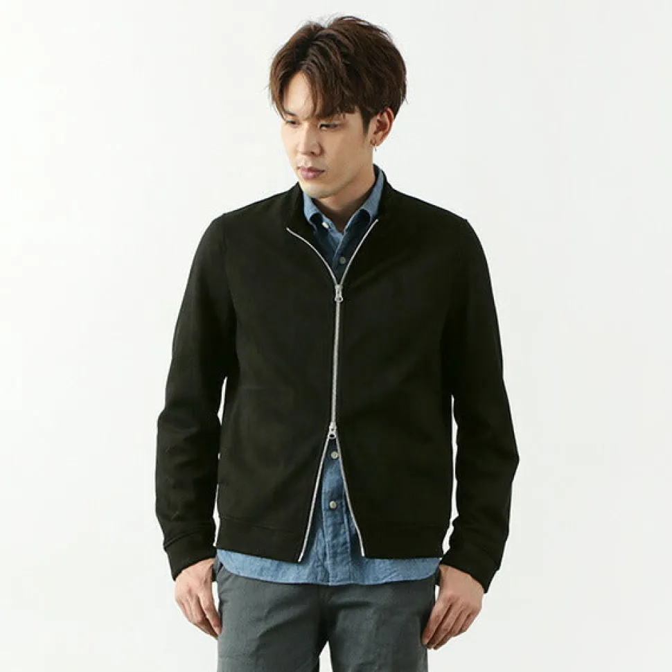 HARRISS / Knit Suede Double Zip Riders