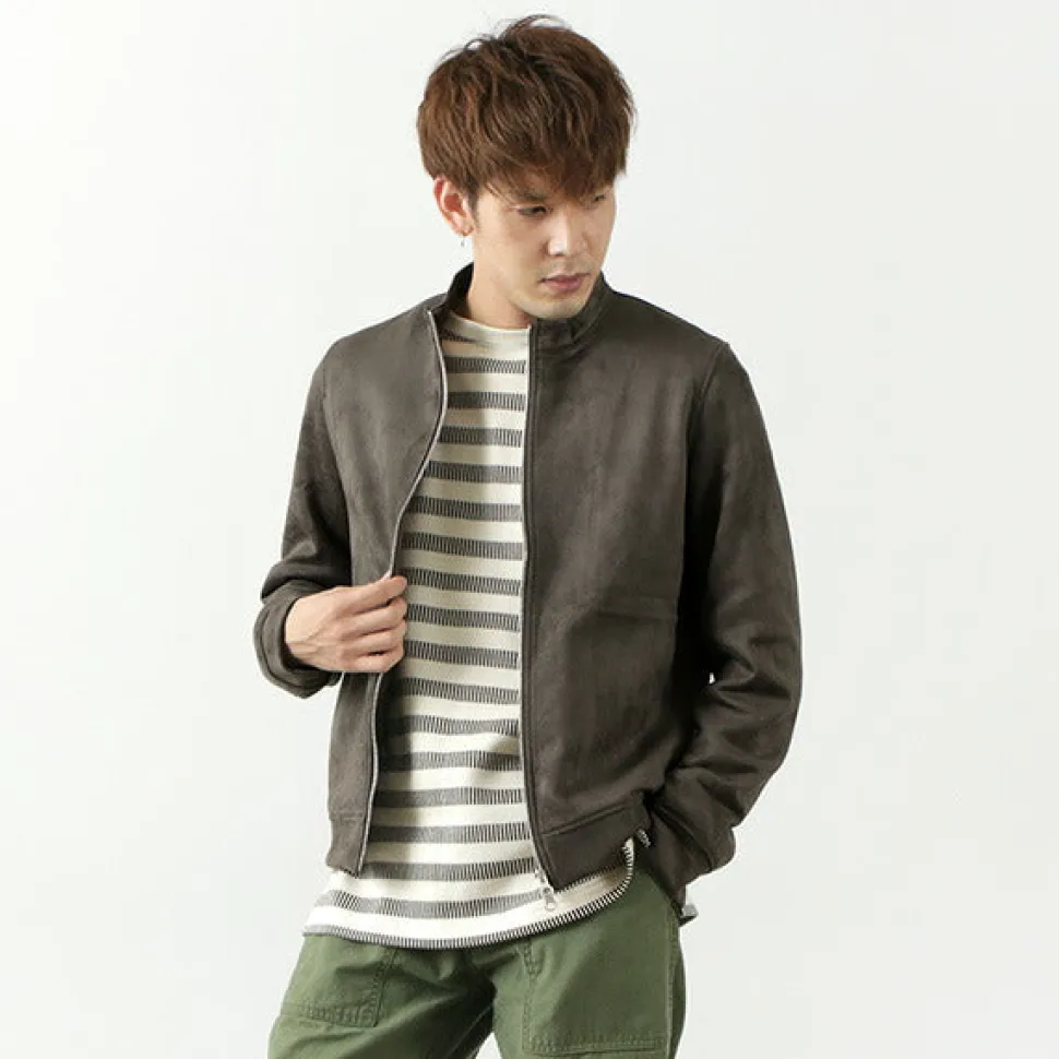 HARRISS / Knit Suede Double Zip Riders