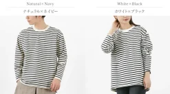 HAVE A GOOD DAY / Striped Loose Long Sleeve T-Shirt
