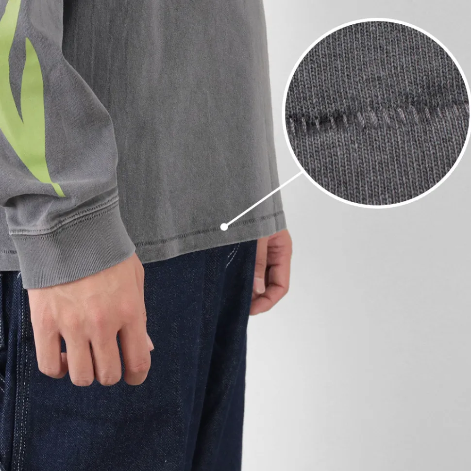 HAVE A GRATEFUL DAY / Tulip & Logo Long Sleeve T-shirt