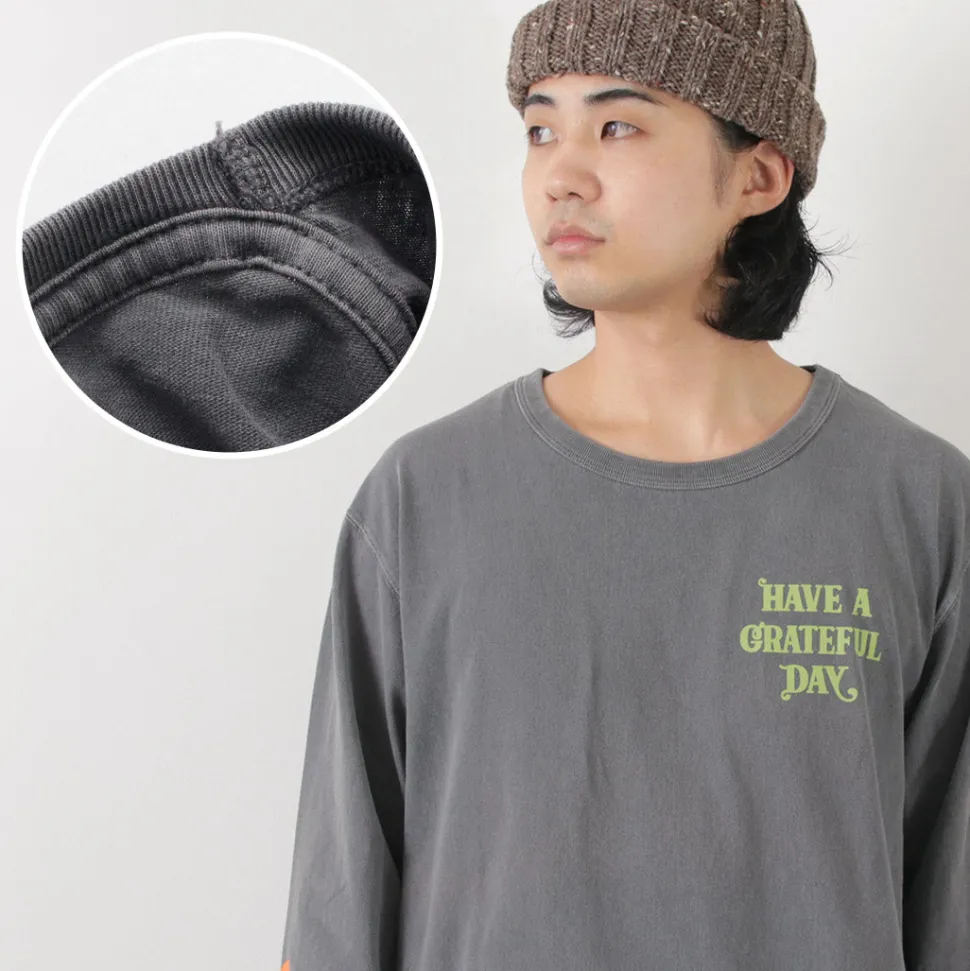 HAVE A GRATEFUL DAY / Tulip & Logo Long Sleeve T-shirt