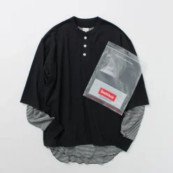 HEALTHKNIT / 2 Pack T-Shirt 7/10 Sleeve + Long Sleeve Waffle