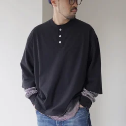 HEALTHKNIT / 2 Pack T-Shirt 7/10 Sleeve + Long Sleeve Waffle