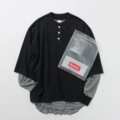HEALTHKNIT / 2 Pack T-Shirt 7/10 Sleeve + Long Sleeve Waffle