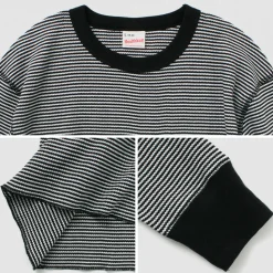 HEALTHKNIT / Basic Waffle Crew Neck Long Sleeve