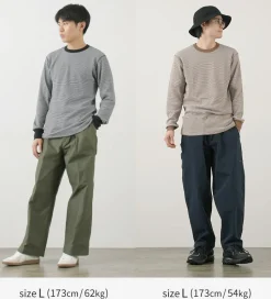 HEALTHKNIT / Basic Waffle Crew Neck Long Sleeve