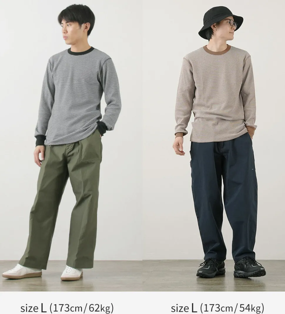 HEALTHKNIT / Basic Waffle Crew Neck Long Sleeve