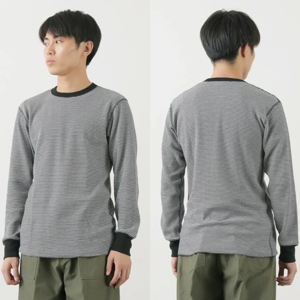 HEALTHKNIT / Basic Waffle Crew Neck Long Sleeve