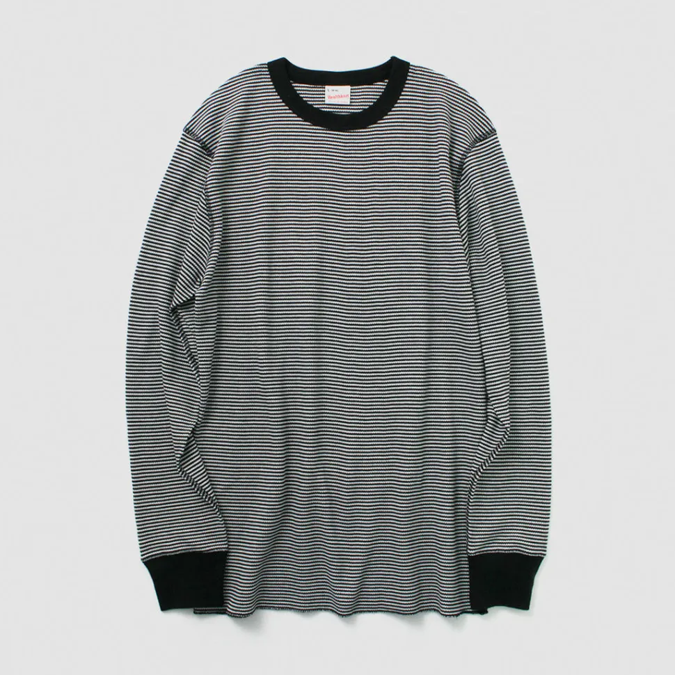 HEALTHKNIT / Basic Waffle Crew Neck Long Sleeve