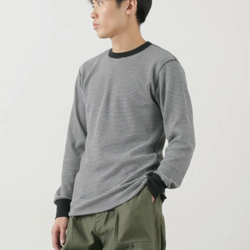 HEALTHKNIT / Basic Waffle Crew Neck Long Sleeve