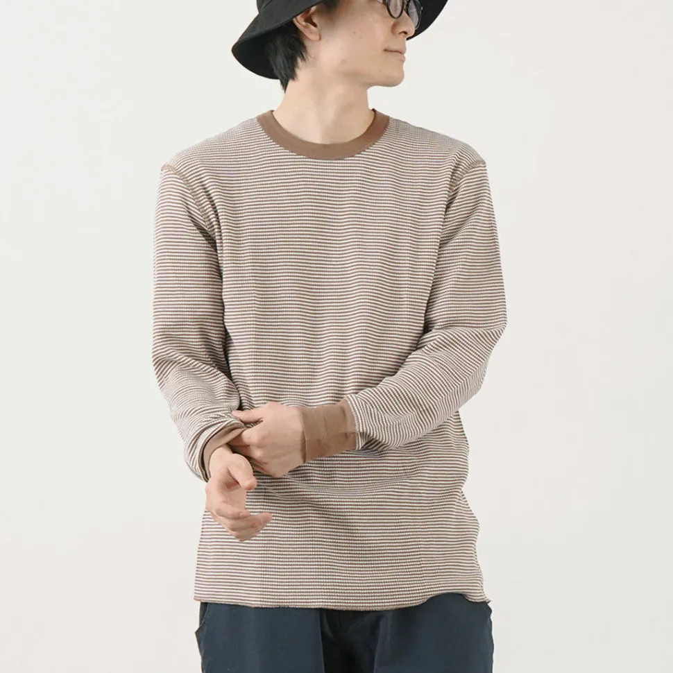 HEALTHKNIT / Basic Waffle Crew Neck Long Sleeve