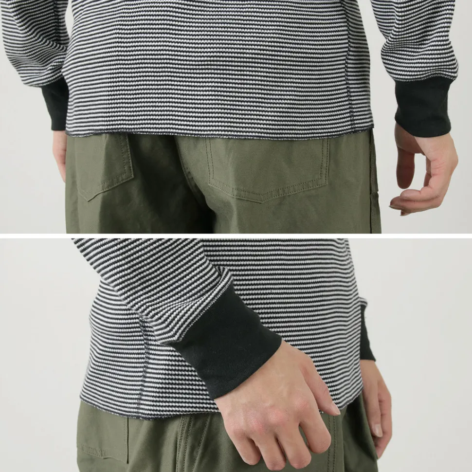 HEALTHKNIT / Basic Waffle Crew Neck Long Sleeve