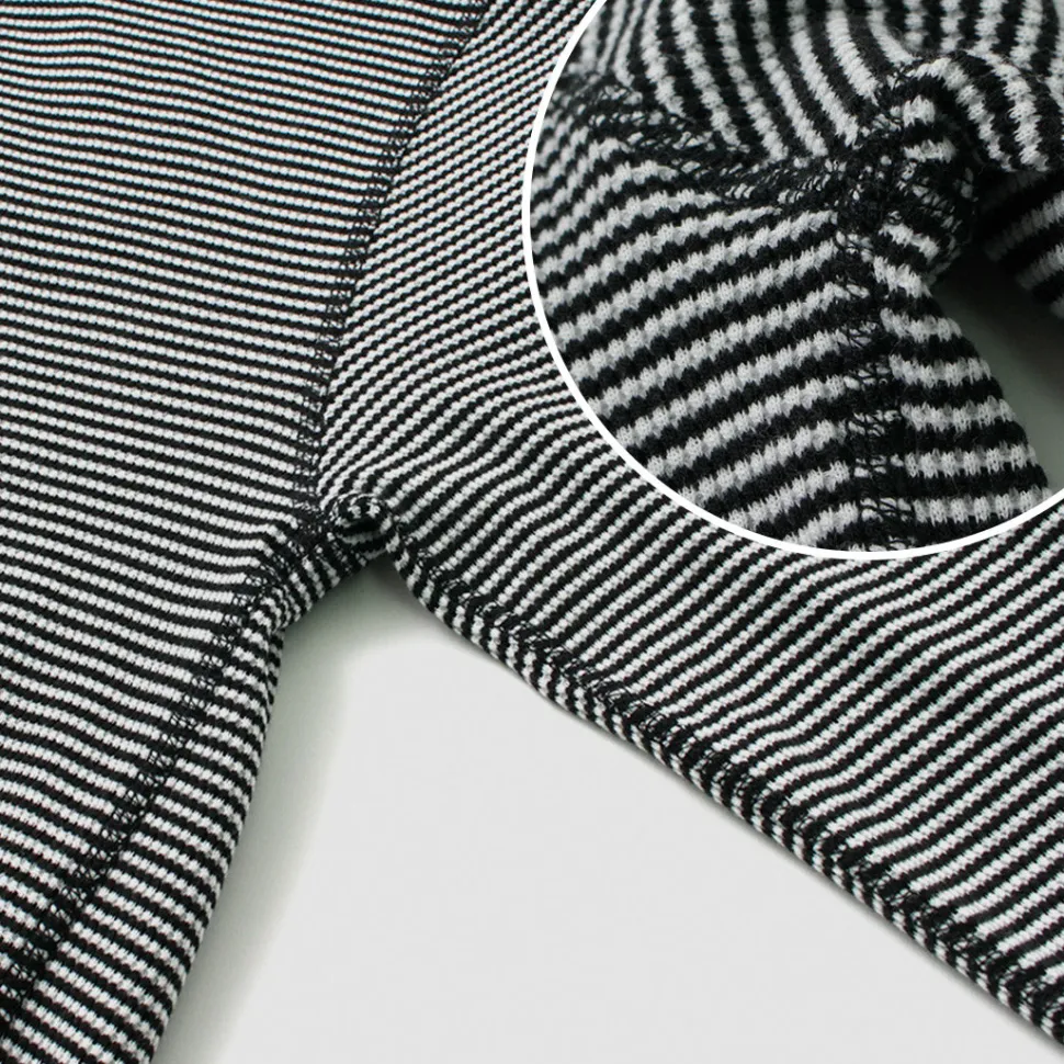 HEALTHKNIT / Basic Waffle Crew Neck Long Sleeve