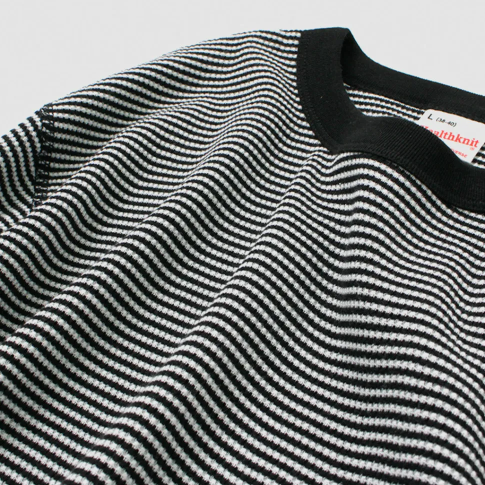 HEALTHKNIT / Basic Waffle Crew Neck Long Sleeve