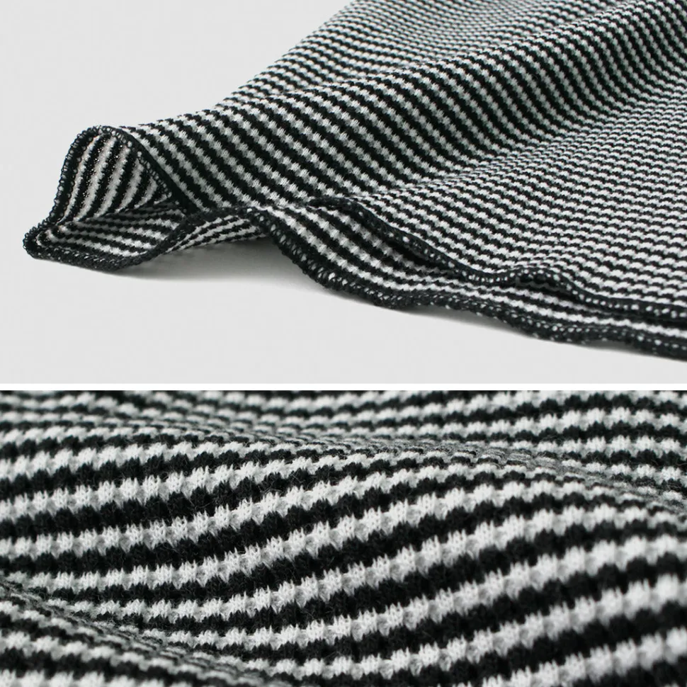 HEALTHKNIT / Basic Waffle Crew Neck Long Sleeve