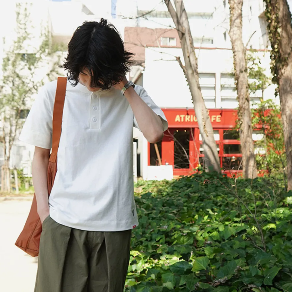 HEALTHKNIT / HEALTHKNIT x RAGHenry Neck T-shirt