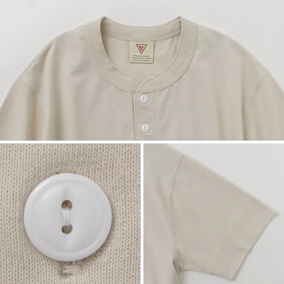 HEALTHKNIT / HEALTHKNIT x RAGHenry Neck T-shirt