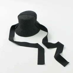 HICOSAKA / Paper Knit Bucket Ribbon Hat