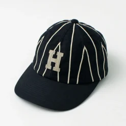 HICOSAKA / Striped 8 Panel Logo Cap