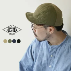 HIGHER / Cotton Nylon Ripstop 7 Panel Mesh Cap