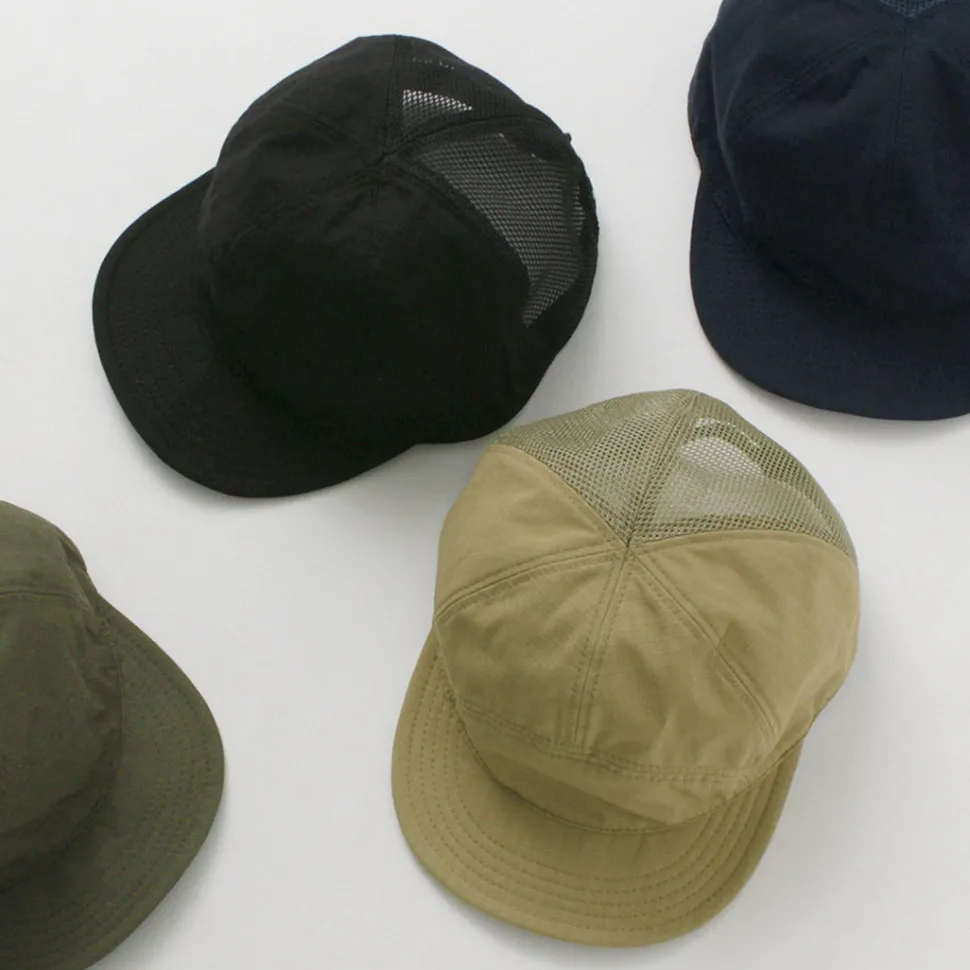 HIGHER / Cotton Nylon Ripstop 7 Panel Mesh Cap