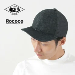 HIGHER / Denim multi-panel cap