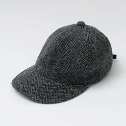 HIGHER / Harris Tweed Herringbone Cap HT24035