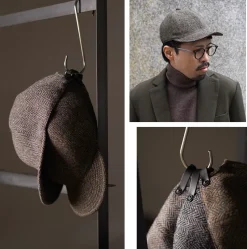 HIGHER / Harris Tweed Herringbone Cap HT24035