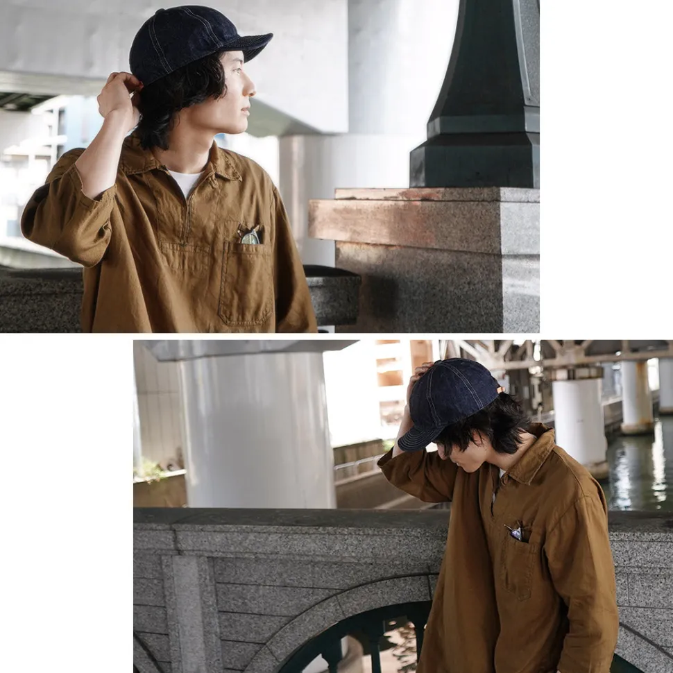 HIGHER / One-washed Selvage denim cap