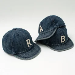 HIGHER / Selvage denim cap with initials badge