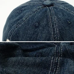 HIGHER / Selvage denim cap with initials badge