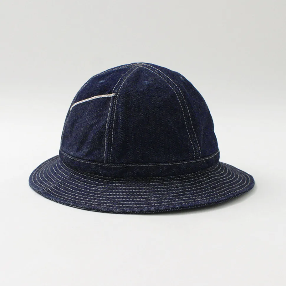 HIGHER / Selvage Denim Panel 6 Hat - Onewashed