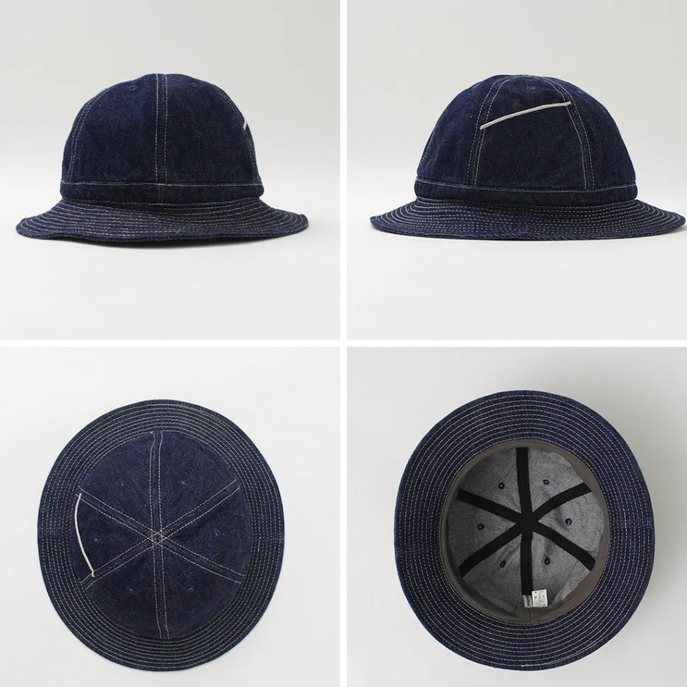 HIGHER / Selvage Denim Panel 6 Hat - Onewashed