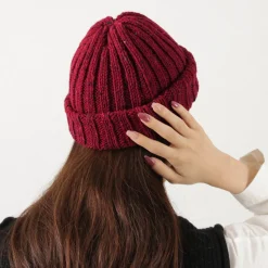 HIGHLAND 2000 / BW nep wool 2ÁE bobby cap (double turn-up)