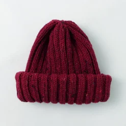 HIGHLAND 2000 / BW nep wool 2ÁE bobby cap (double turn-up)