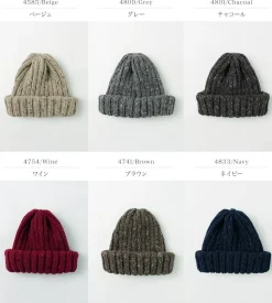 HIGHLAND 2000 / BW nep wool 2ÁE bobby cap (double turn-up)