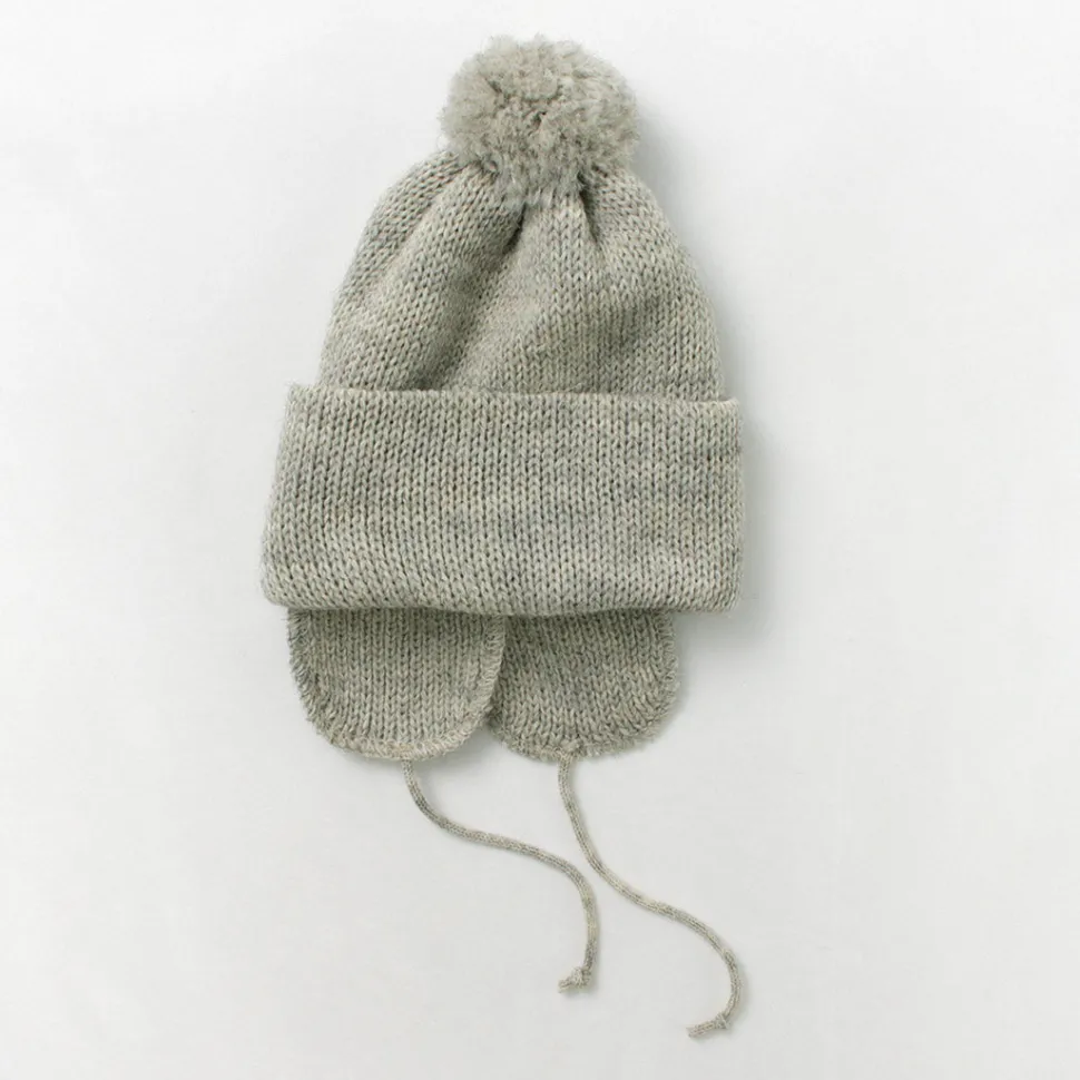 HIGHLAND 2000 / 3G Solid Bobcap Double Ear Cover and Pom Pom and Chin Rope (20cm)