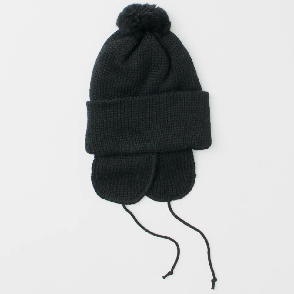 HIGHLAND 2000 / 3G Solid Bobcap Double Ear Cover and Pom Pom and Chin Rope (20cm)